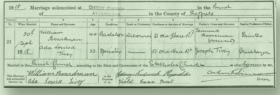 Ada-Louisa-Tivey-And-William-Boardman-Marriage-Certificate