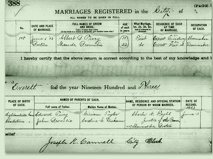 Albert-Benjamin-F-Tivey-and-Maude-Brownlee-Marriage