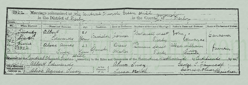 Alice-Agnes-Tivey-and-Albert-Edwards-Marriage-Certificate