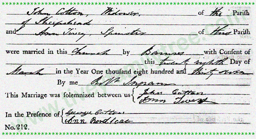 Ann-Tivey-and-John-Cotton-Marriage-Certificate