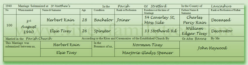 Elsie-Tivey-and-Herbert-Kain-Marriage-Certificate