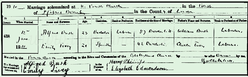 Emily-Tivey-and-Alfred-Bush-Marriage-Certificate