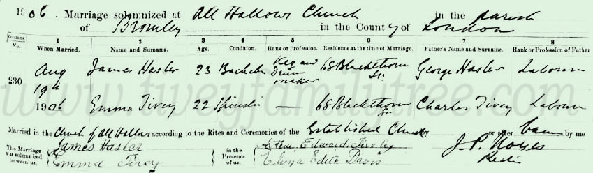 Emma-Tivey-and-James-Hasler-Marriage-Certificate