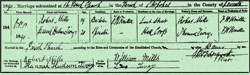 Hannah-Hudson-Tivey-and-Robert-Mills-Marriage-Certificate