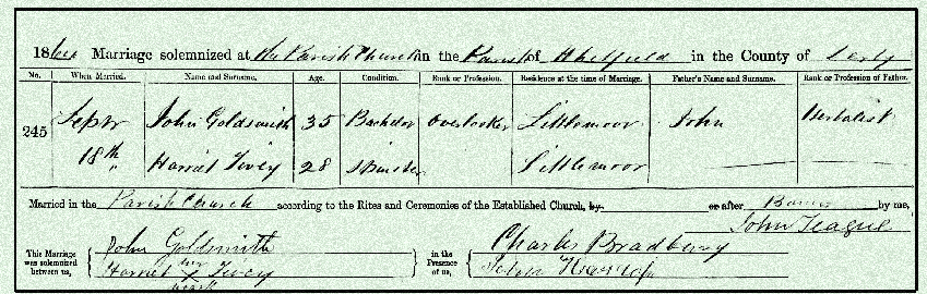Harriet-Tivey-and-John-Goldsmith-Marriage-Certificate