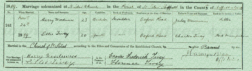 Lillie-Tivey-and-Harry-Woodiwiss-Marriage-Certificate